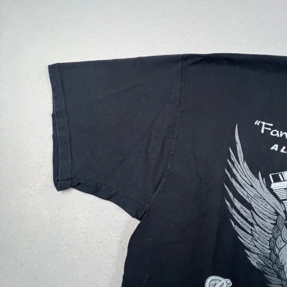 Fresh Horse Saloon JDRF Graphic T-Shirt Mens XL Black Short Sleeve Charity Biker
